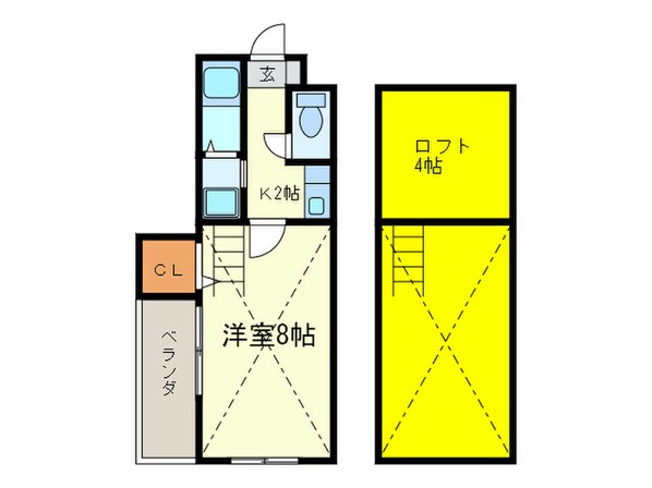 サンクイ－ン２番館の物件間取画像